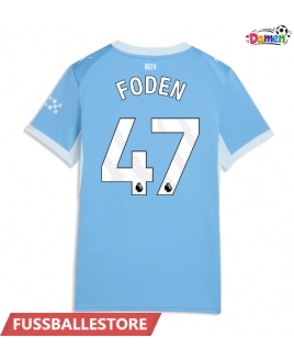 Günstige Manchester City Phil Foden #47 Heimtrikot Damen 2026-27 Kurzarm
